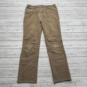 Kuhl Rydr Pants Men's 32x32 Brown Cotton Canvas Articulated Knee Hiking Workwear